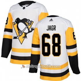 Dame Ishockey Pittsburgh Penguins Tröja Jaromir Jagr 68 Adidas 2017-2018 Vit Authentic